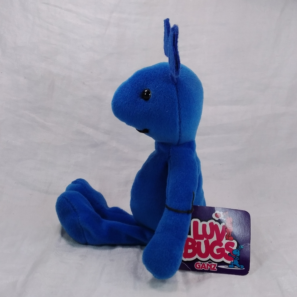 Ganz LUV BUGS Blue Plush TOY Beanie Stuffed Bug 1996 10" - Picture 4 of 12